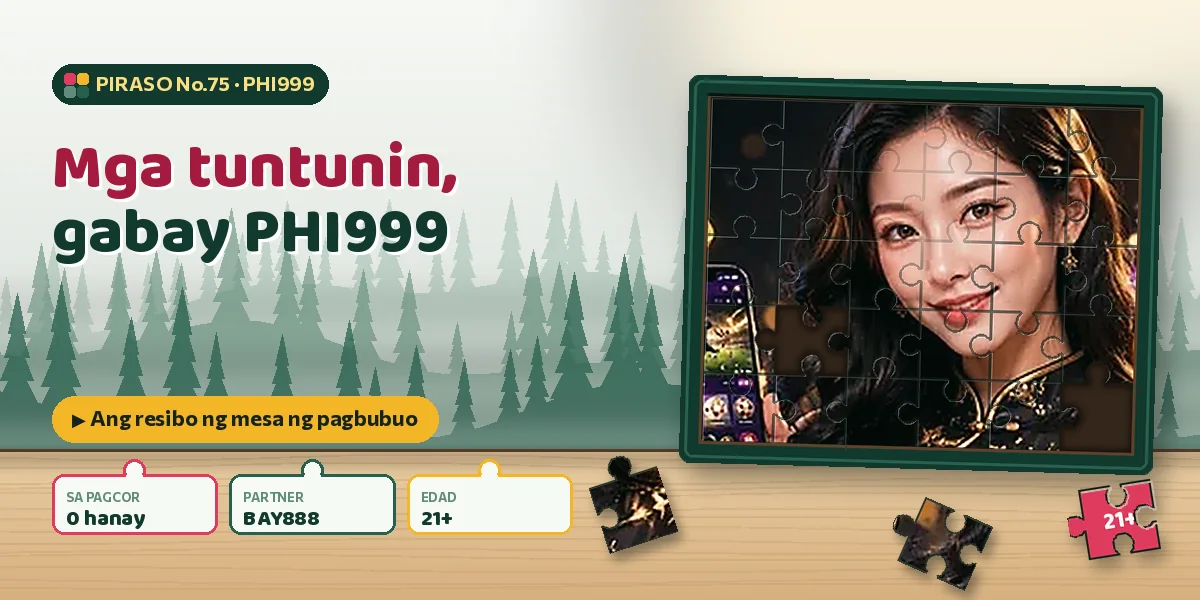 Resibo ng framer sa likod ng kahon ng puzzle, gaya ng mga tuntunin ng gabay sa PHI999